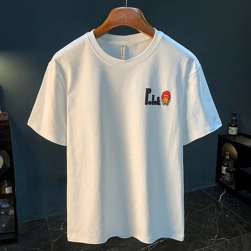 Premium Men's Printed T-Shirt – Loose Fit Half Sleeve Tee, Comfortable & Trendy Everyday Style